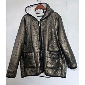 Soft Surroundings Jacket Womens 2XL Fleece Lined Sherpa Puffer Full Zip